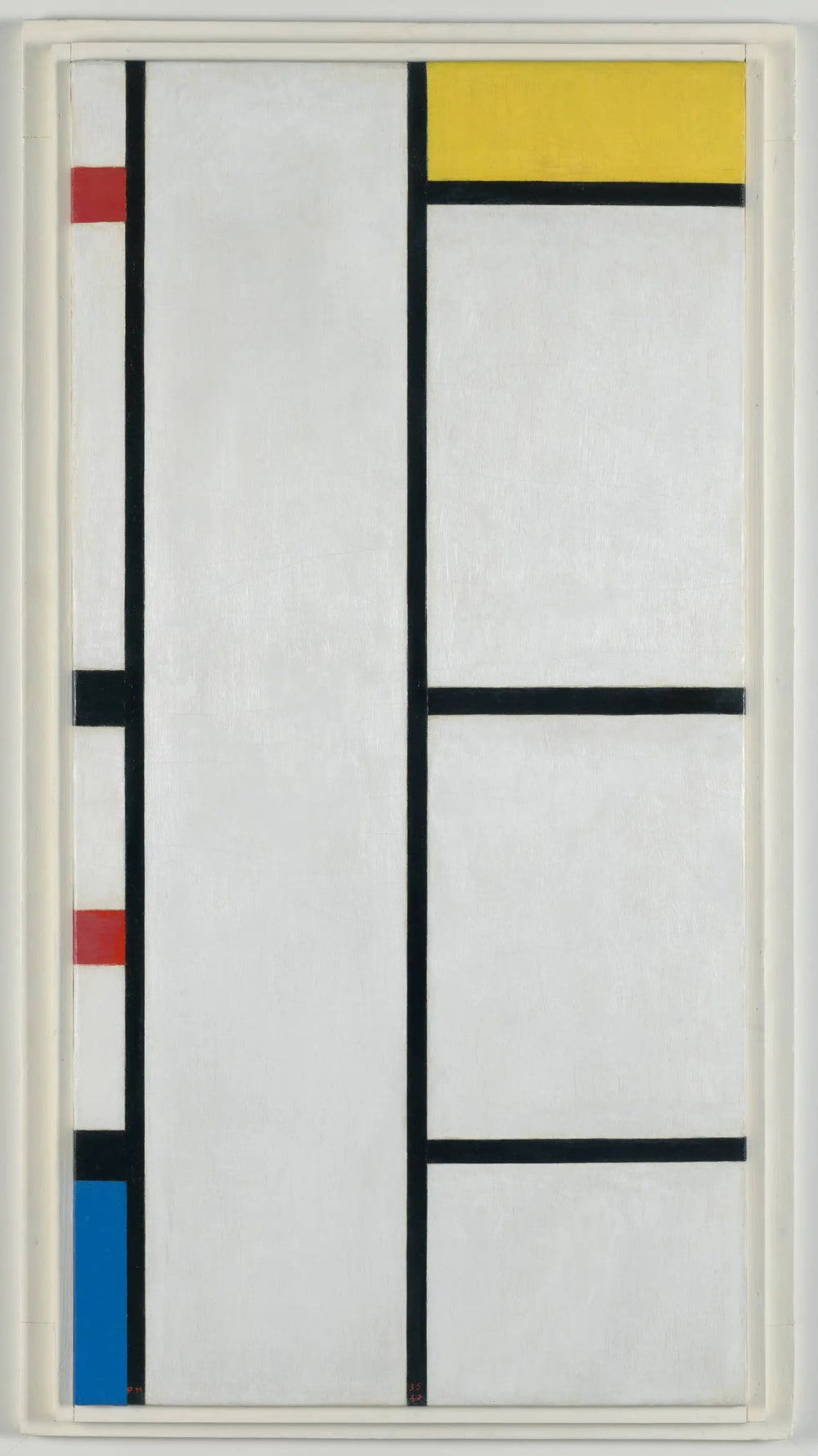 Composition (n° III) blanc-jaune / Composition avec rouge, jaune et bleu - Piet Mondrian image 1 copie de tableau peinte à la main