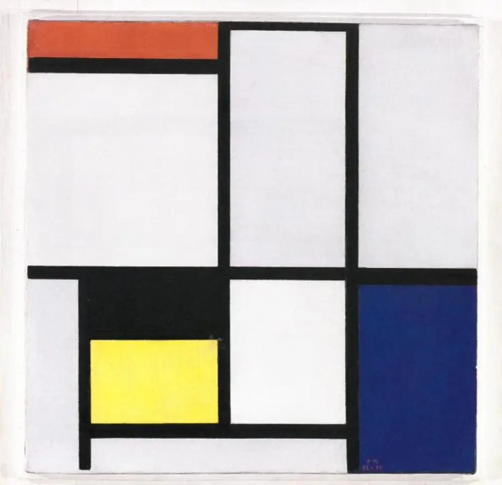 Reproduction du tableau « Composition n° III - Piet Mondrian » par Alpha Reproduction en peinture à l’huile