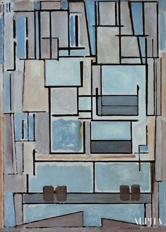 Composition n°VI - Mondrian - Reproductions de tableaux et peintures haut de gamme