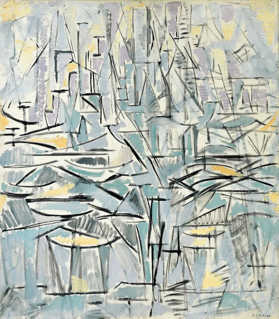 Komposisjon nr. XVI, Komposisjon 1 (Trær) - Piet Mondrian