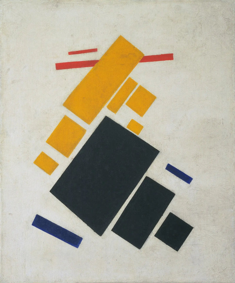 Overmatisme-komposisjon: Fly i flukt - Kazimir Malevich