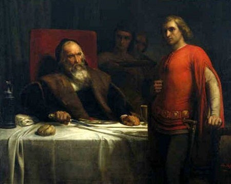 Greve Eberhard av Württemberg og hans sønn - Ary Scheffer