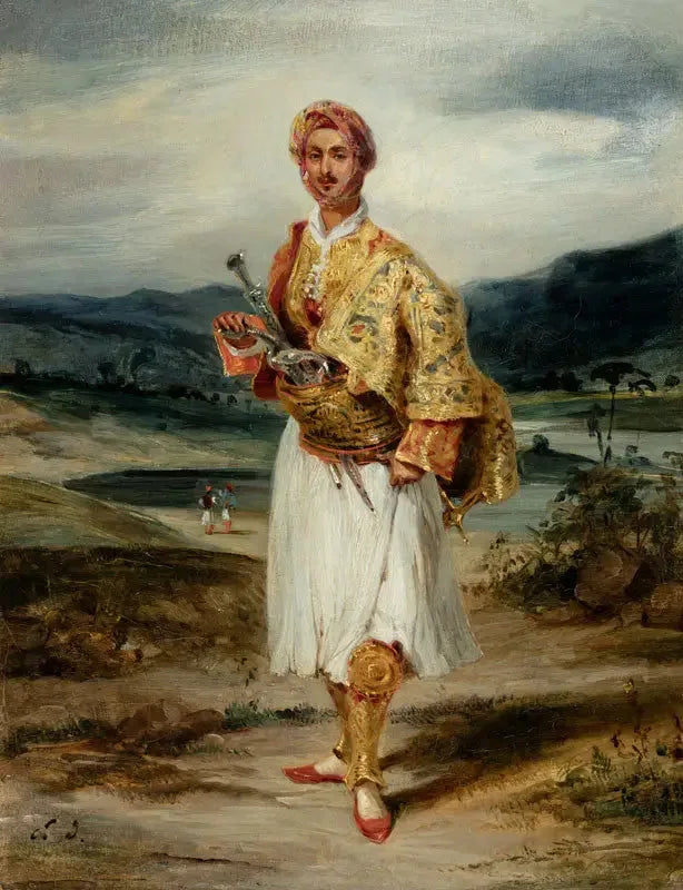 Grev Palatiano i Suliot-kostyme - Eugène Delacroix