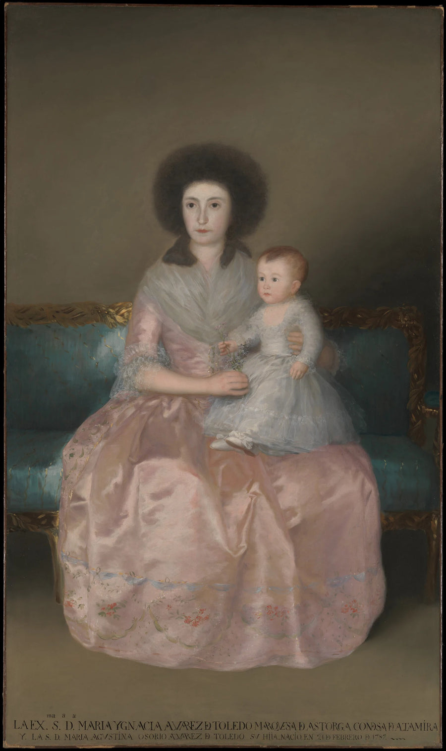Comtesse d'Altamira et sa fille, María Agustina - Goya (Francisco de Goya y Lucientes)