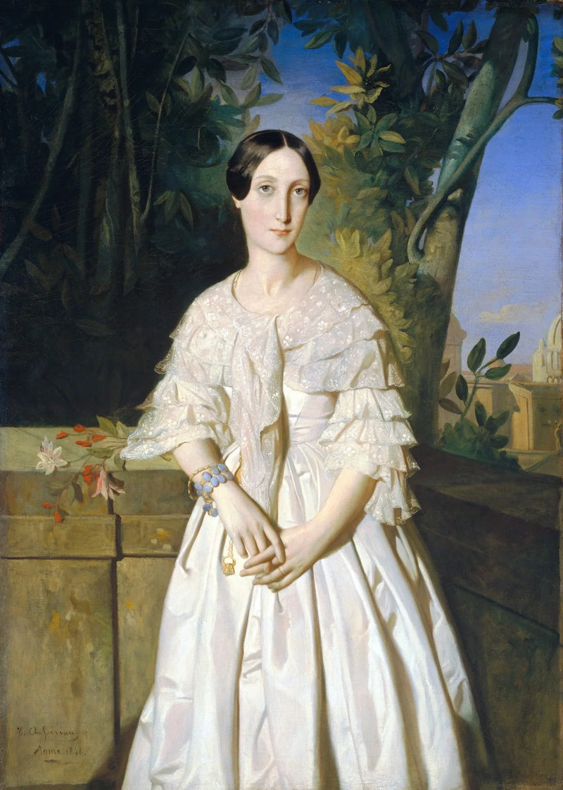 Dronninginne av La Tour-Maubourg (Marie-Louise-Charlotte-Gabrielle Thomas de Pange) - Théodore Chassériau
