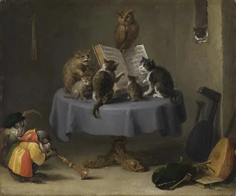Kattkonsert - David Teniers den Yngre

Source:
Concert de chats - David Teniers le Jeune