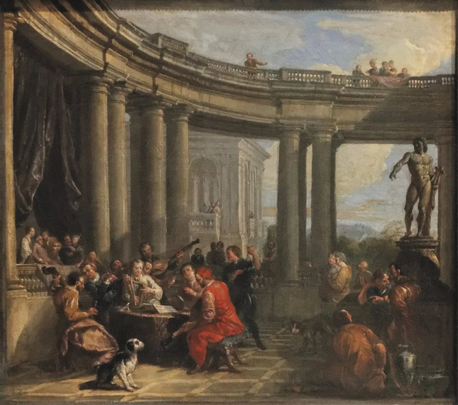 Konsert holdt inne i en rund galleri i dorisk orden - Giovanni Paolo Panini

Source:
Concert donné dans l'intérieur d'une galerie circulaire d'ordre dorique - Giovanni Paolo Panini