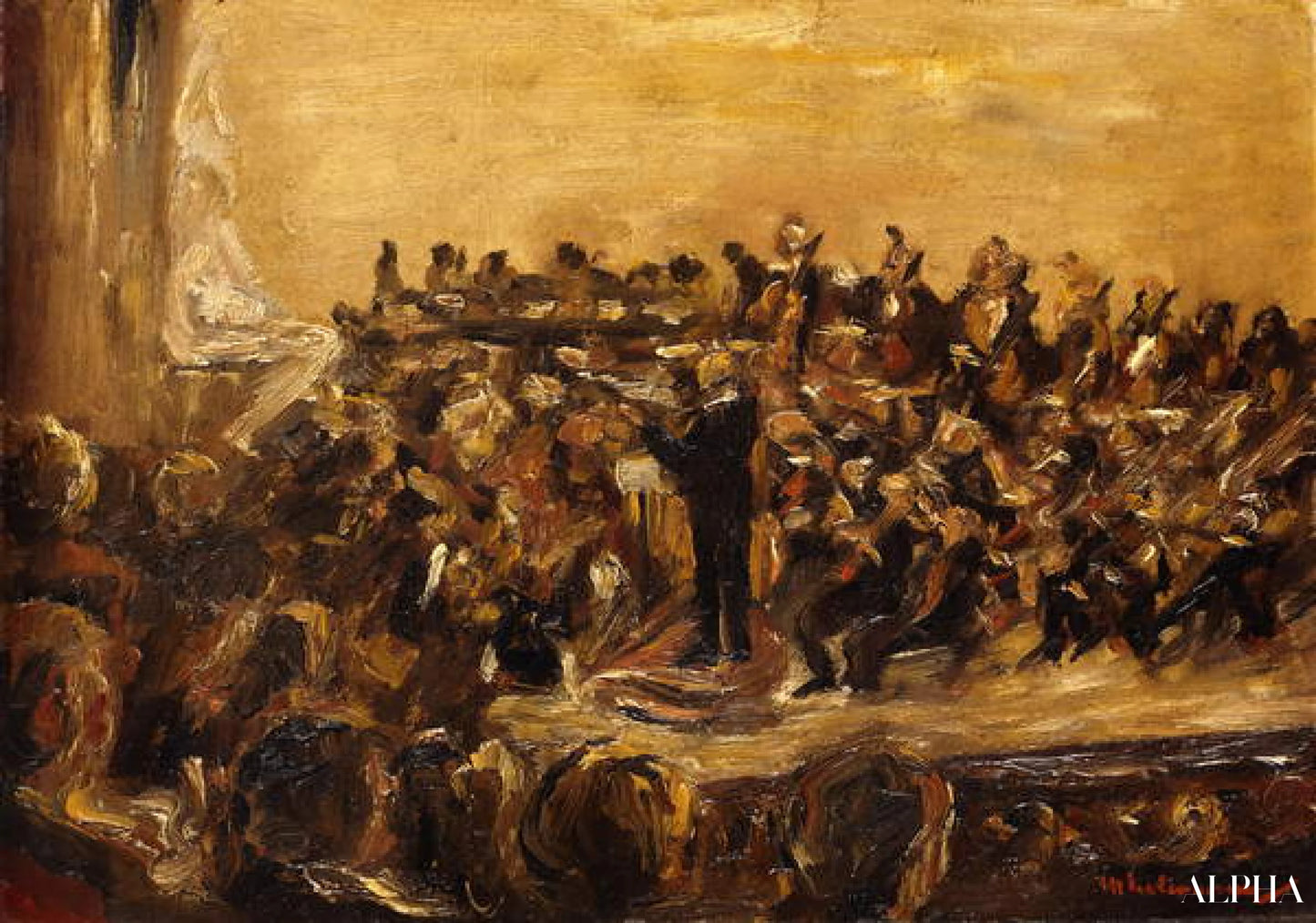 Symfonisk konsert på Staatsoper Unter den Linden, Berlin - Max Liebermann - Høykvalitets reproduksjoner av malerier og bilder