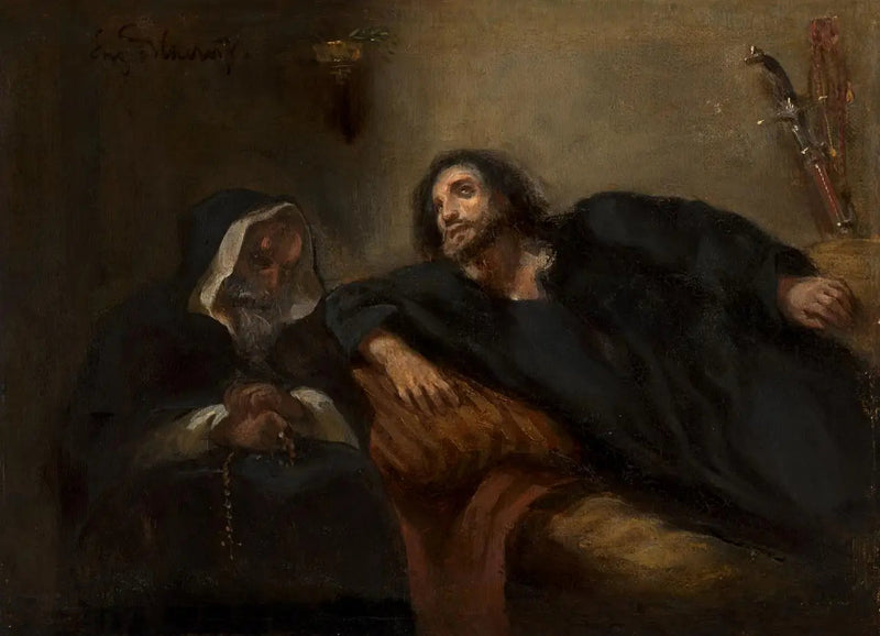 Giaourens bekjennelse - Eugène Delacroix