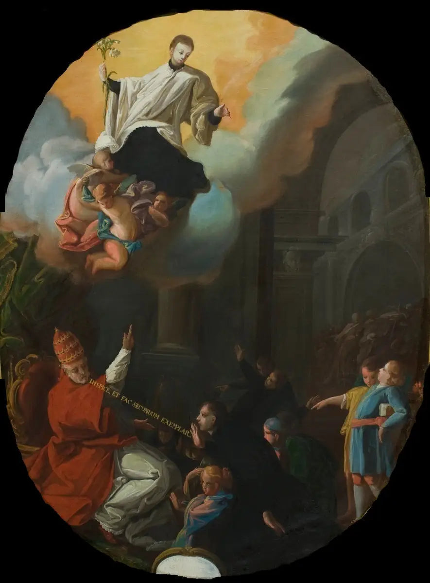 Innvielsen av helgen Louis de Gonzague som ungdommens beskytter - Francisco de Goya