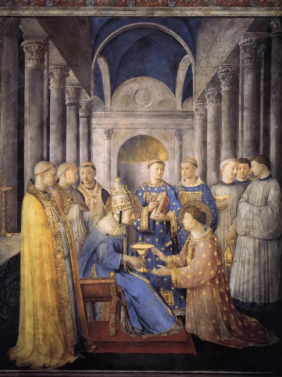 Diakonvieting av Saint Laurent - Fra Angelico

Source:
Consécration diaconale de Saint Laurent - Fra Angelico