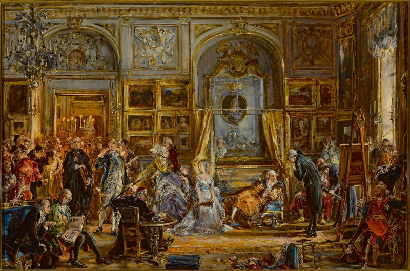Constitution du 3 mai. Diète quadriennale. Commission de l'éducation. Partage de 1795. Extrait de la série « Histoire de la civilisation en Pologne ». - Jan Matejko