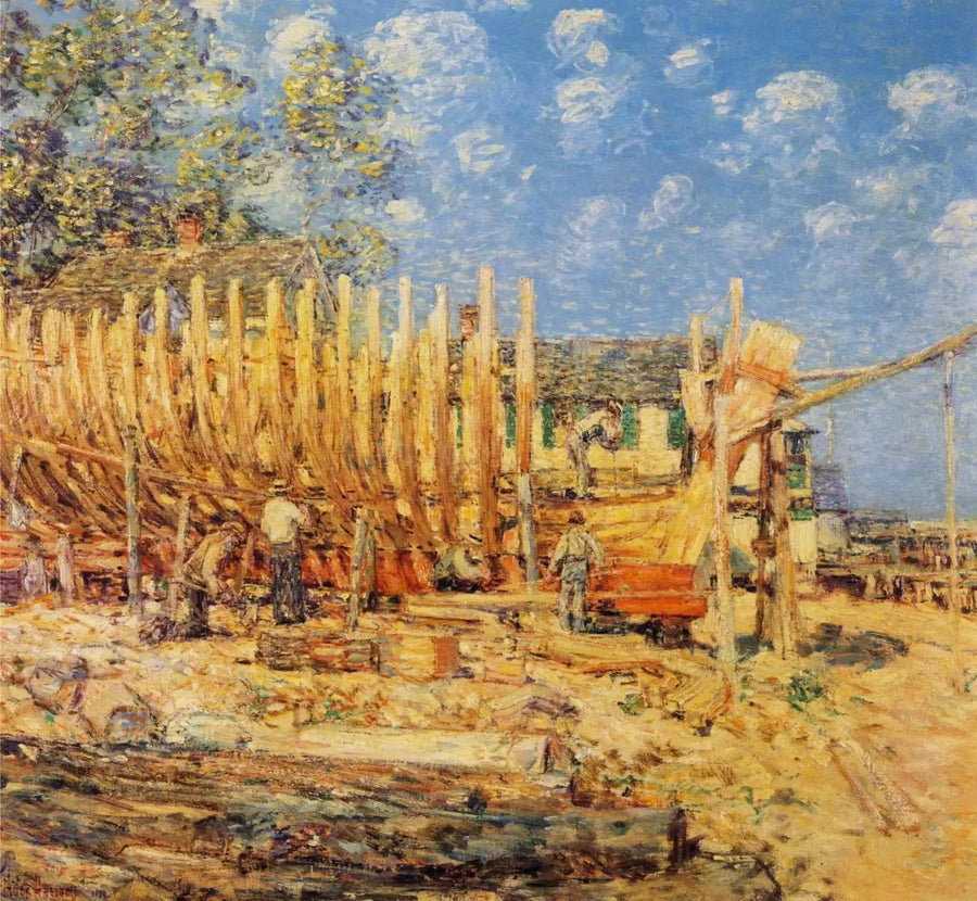 Bygging av briggen, Provincetown - Childe Hassam

Source:
Construction de la goélette, Provincetown - Childe Hassam