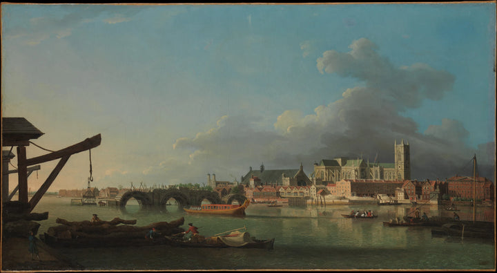 Byggingen av Westminster Bridge - Samuel Scott
