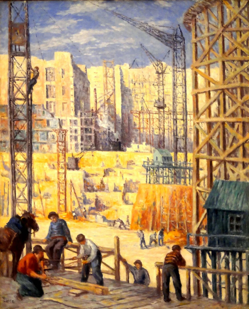 Byggeplass Quai de Passy - Maximilien Luce