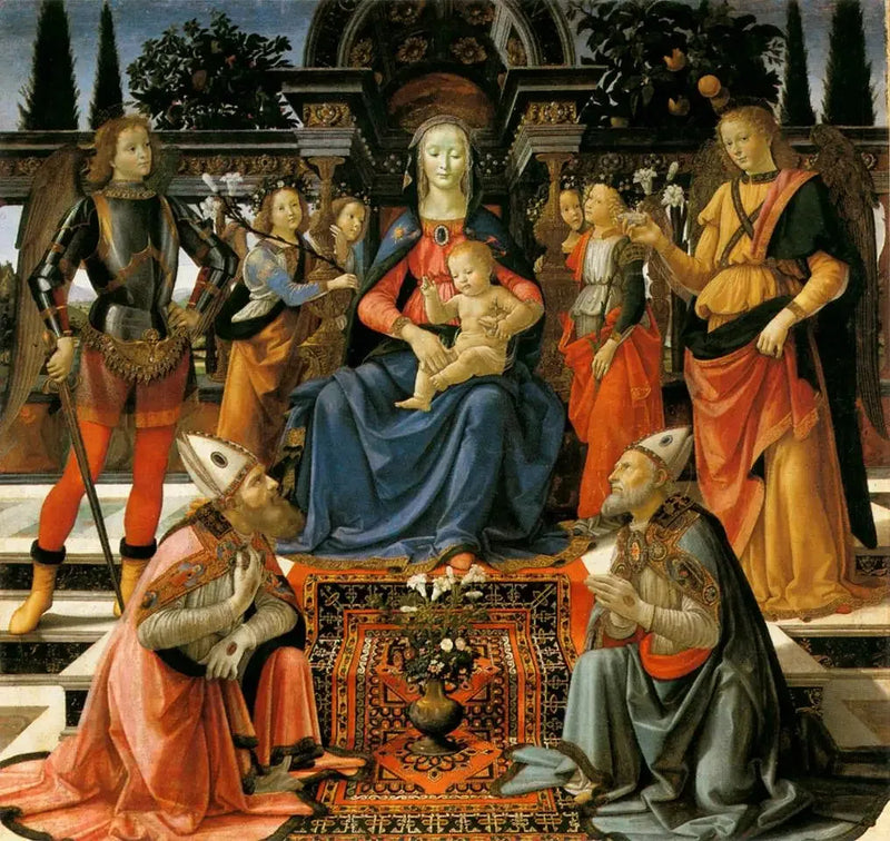 Hellige samtale av Ingesuati - Domenico Ghirlandaio