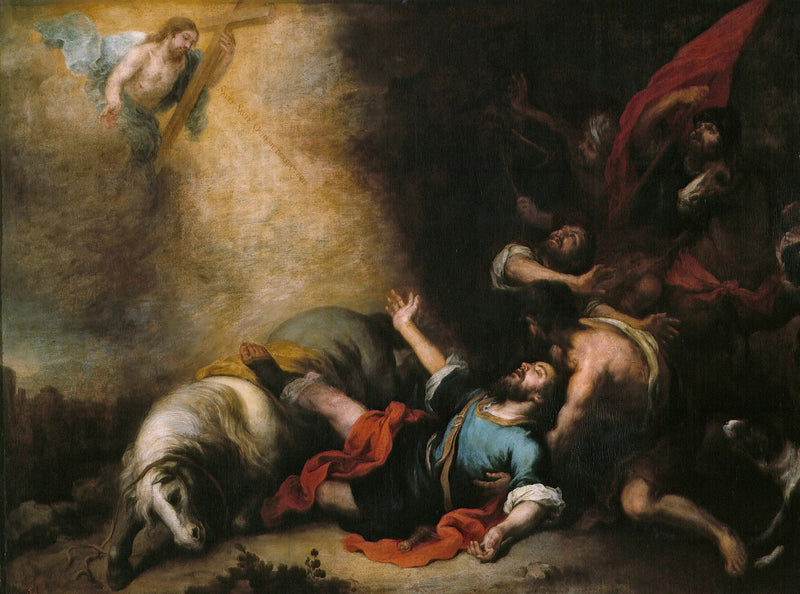 Konvertering av Saint Paul - Bartolomé Esteban Murillo

Source:
Conversion de saint Paul - Bartolomé Esteban Murillo
