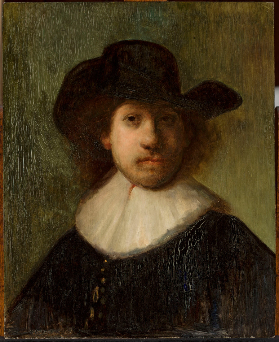 Selvportrett av Rembrandt - Rembrandt