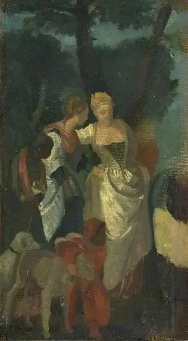Kopi etter «Moses' oppdagelse» av Veronese - Edgar Degas