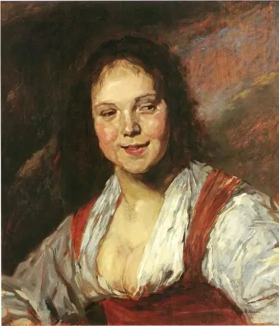 Kopi av Bohemen etter Frans Hals (Ung kvinne) - Max Liebermann