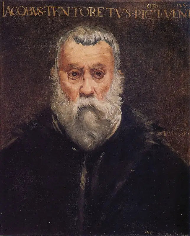 Kopi av portrettet av Tintoretto av ham selv - Édouard Manet