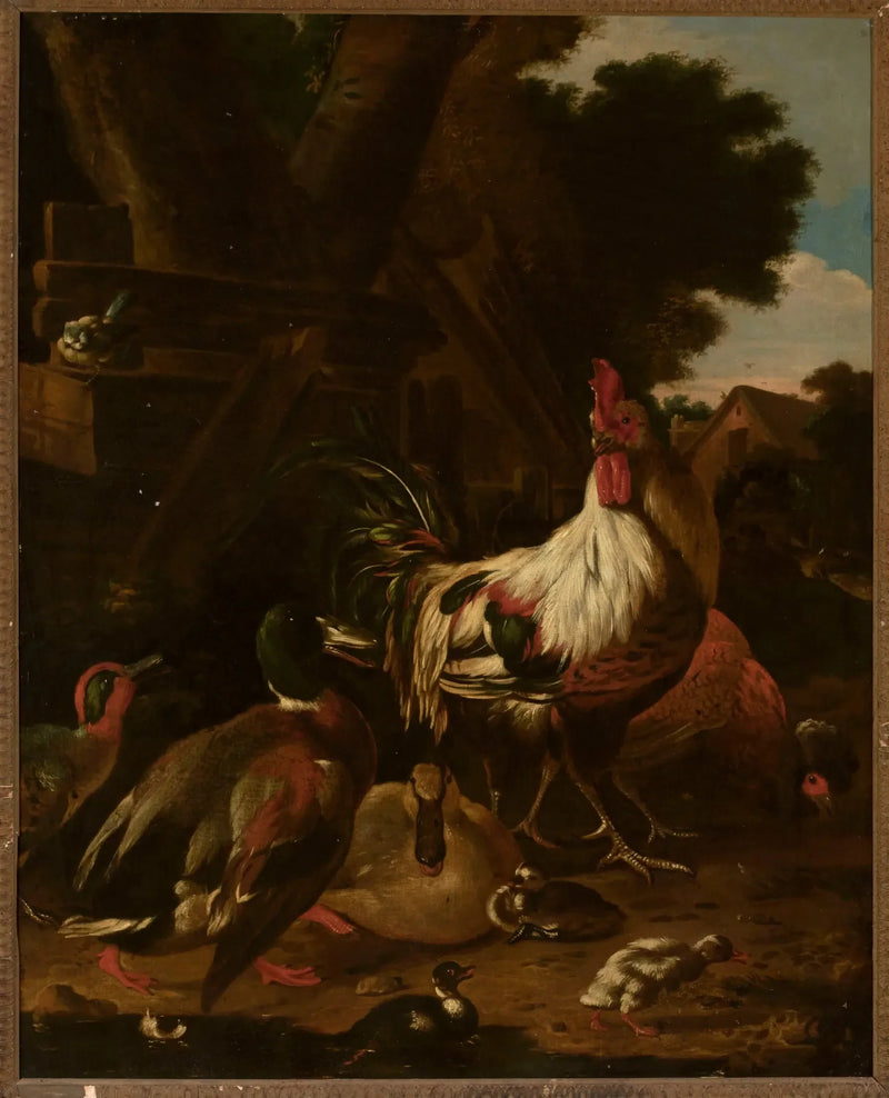 Hane og ender - Melchior de Hondecoeter