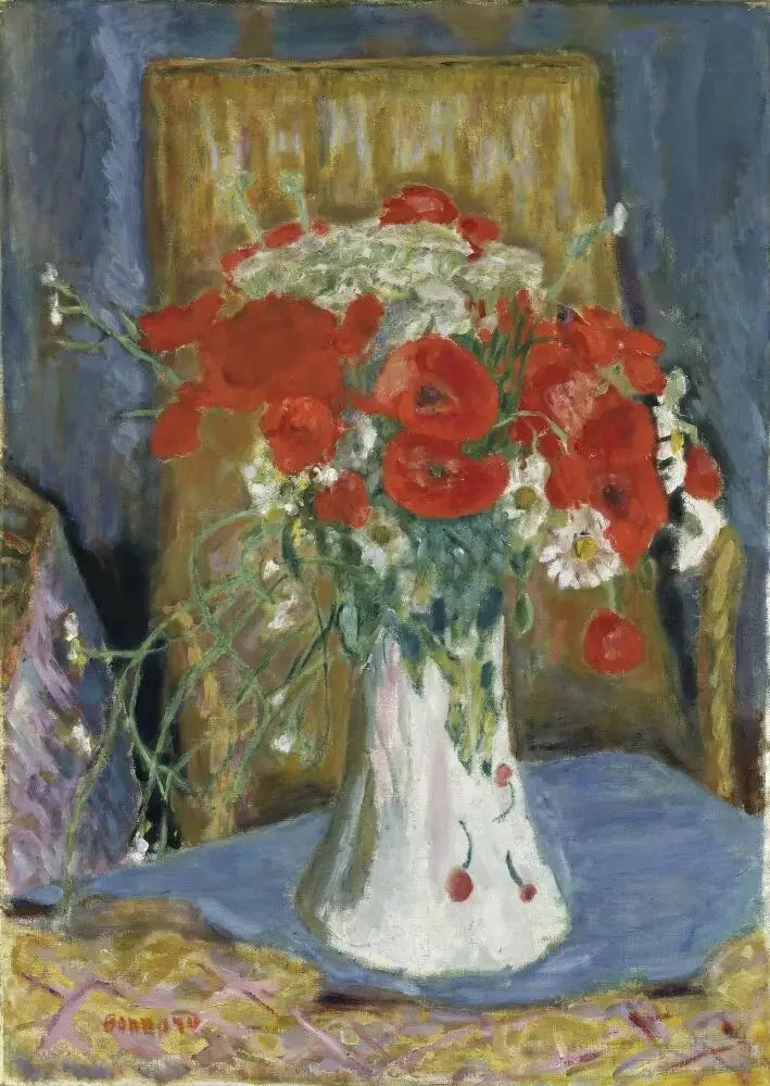 Valmuer i en vase - Pierre Bonnard