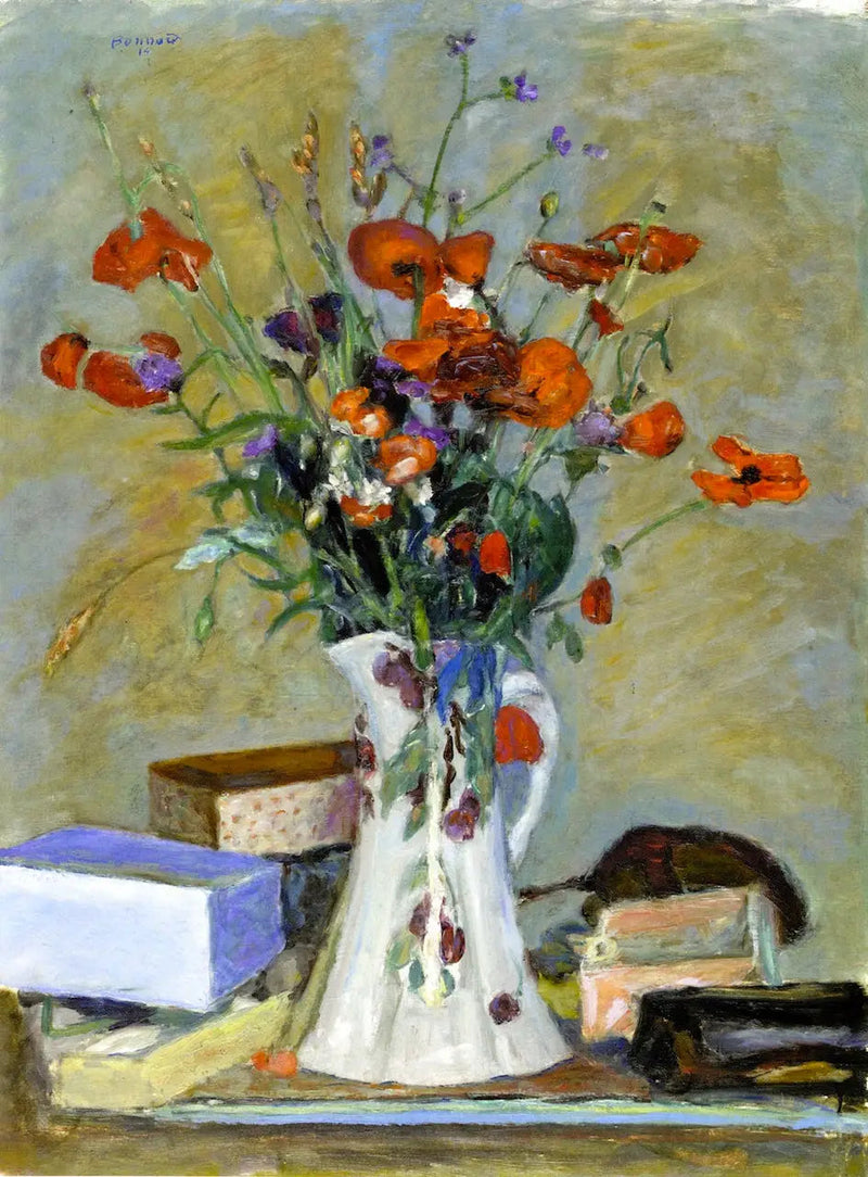 Valmuer og gress - Pierre Bonnard