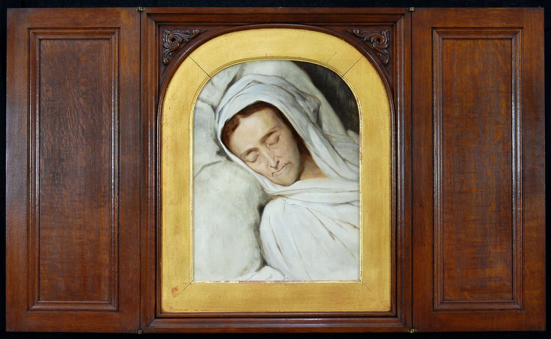 Cornelia Lamme Scheffer - På sin dødsleie - Ary Scheffer