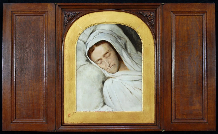 Cornelia Lamme Scheffer - På sin dødsleie - Ary Scheffer
