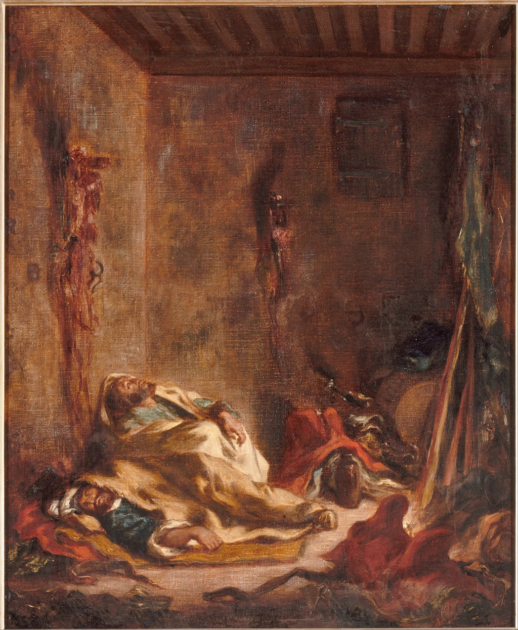 Corps de garde marocain - Eugène Delacroix image 2 tableau peint à l’huile sur toile