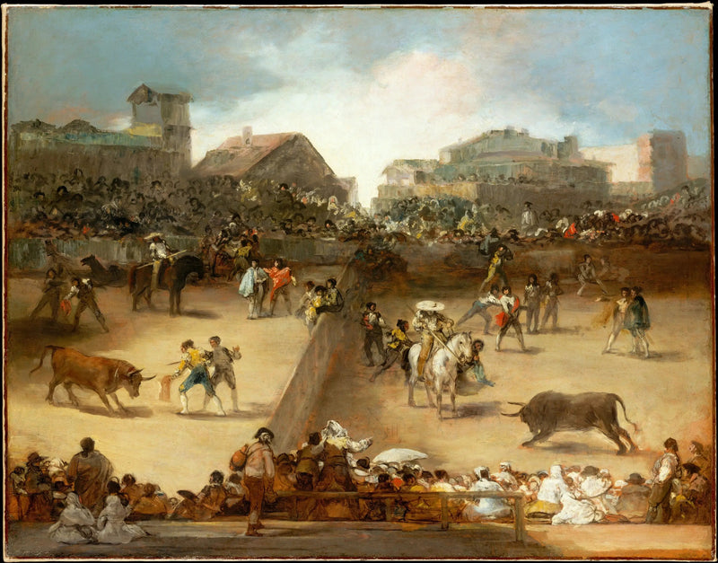 Korrida i den delte arenaen - Francisco de Goya