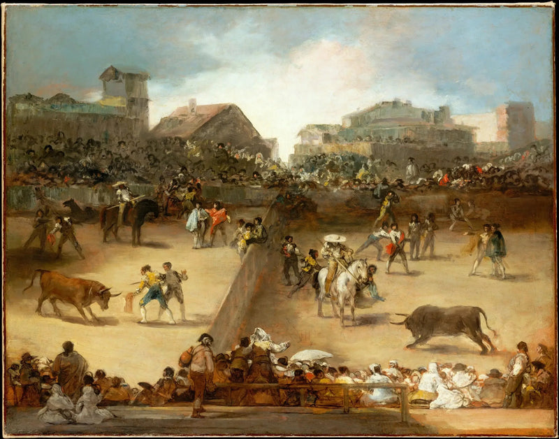 Korrida i den delte arenaen - Francisco de Goya