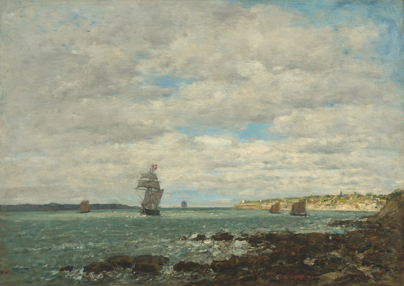Bretagne-kysten - Eugène Boudin