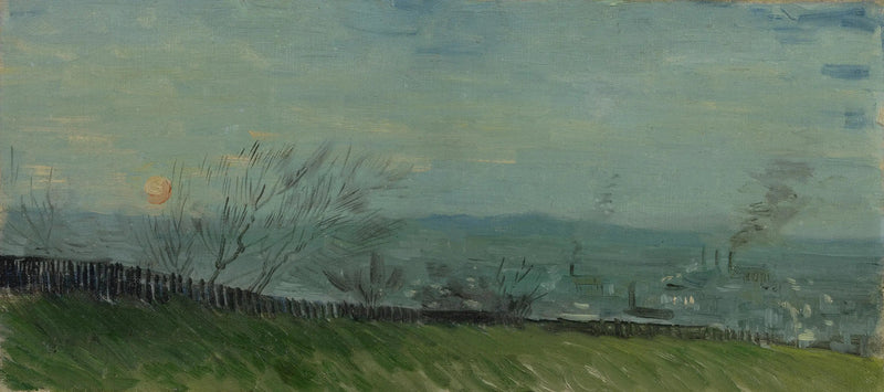 Solnedgang i Montmartre - Vincent van Gogh