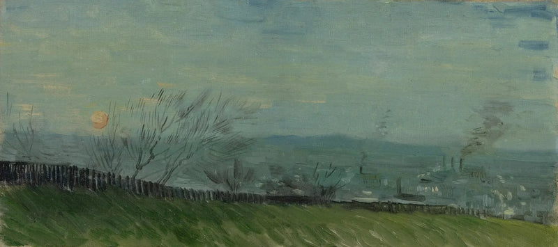 Solnedgang i Montmartre - Vincent van Gogh