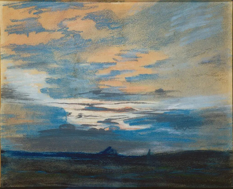 Solnedgang - Eugène Delacroix
