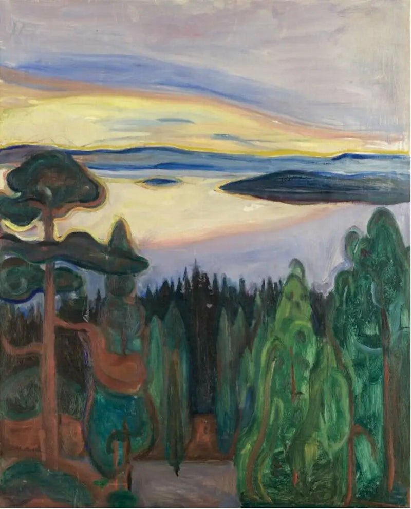 Solnedgang, Nordstrand - Edvard Munch