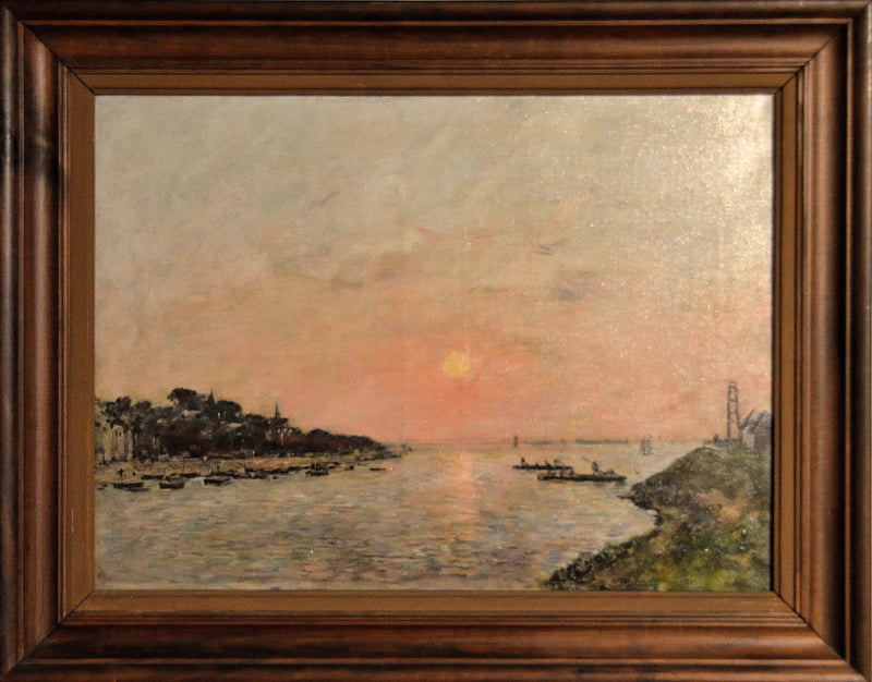 Solnedgang, Saint-Valéry-sur-Somme - Eugène Boudin