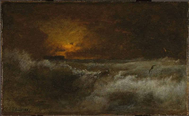 Solnedgang over havet - George Inness

Source:
Coucher de soleil sur la mer - George Inness
