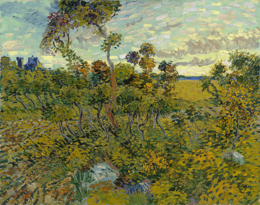 solnedgang ved Montmajour - Vincent van Gogh