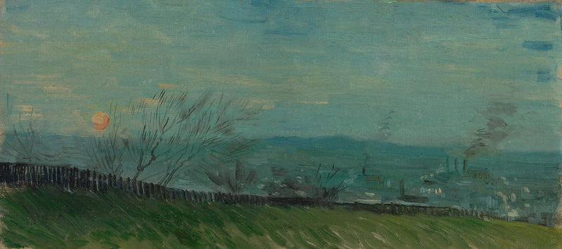 Solnedgang i Montmartre - Vincent van Gogh