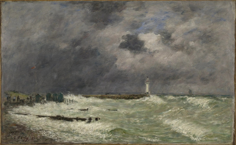 Vindkast foran Frascati, Le Havre - Eugène Boudin
