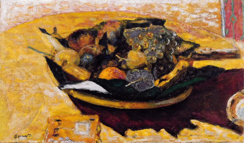Fruktskål på et bord - Pierre Bonnard