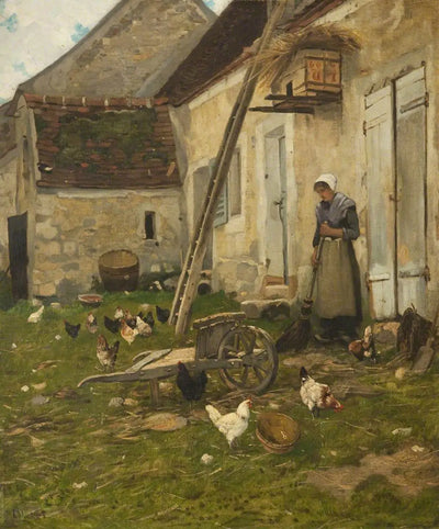 Cour de ferme - Jean-François Millet - Alpha Reproduction