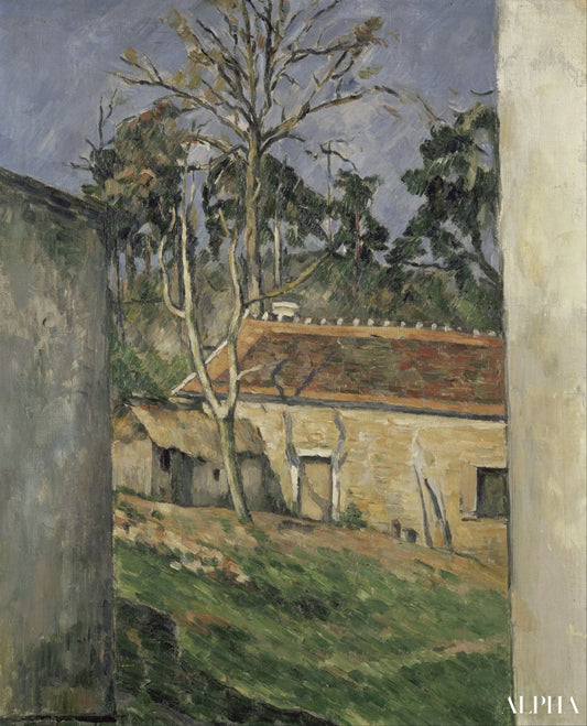 Cour de ferme - Paul Cézanne - Reproductions de tableaux et peintures haut de gamme