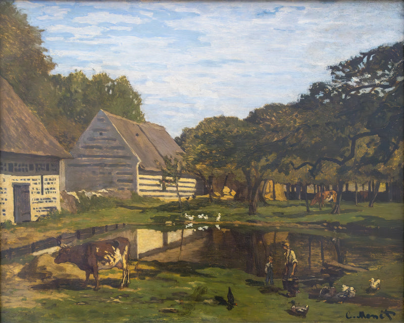 Gårdsgård i Normandie W16 - Claude Monet