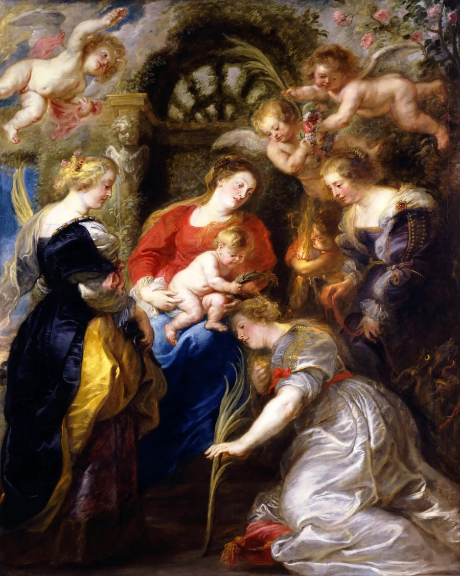 Kroning av St. Katarina - Peter Paul Rubens