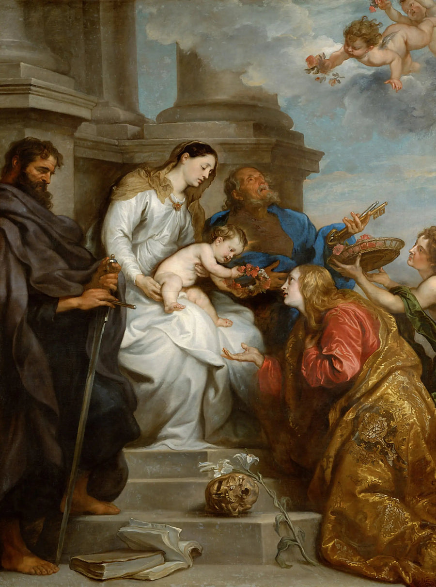 Sankt Rosalias krone - Antoine van Dyck

Source:
Couronnement de sainte Rosalie - Antoine van Dyck