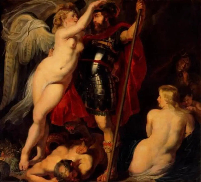 Kroning av helten - Peter Paul Rubens